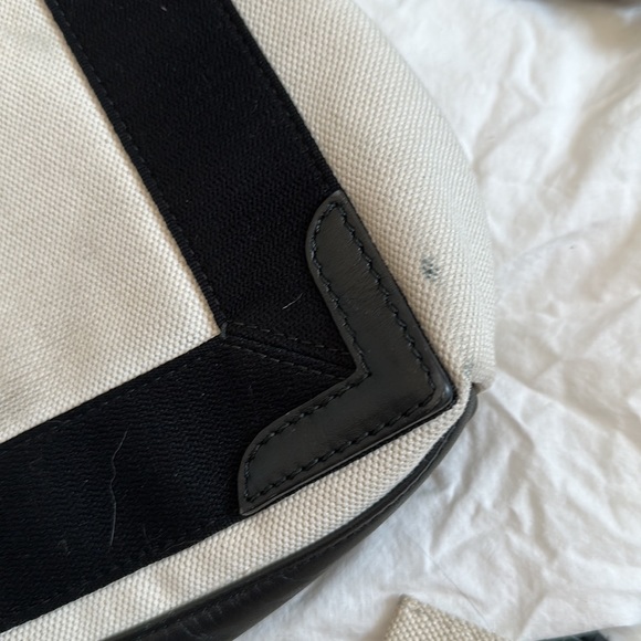 Balenciaga Navy Small Cabas Beige - Picture 7 of 12